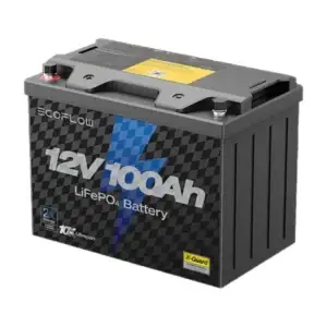 EcoFlow 12V 100Ah Deep Cycle LiFePO4 Lithium Battery